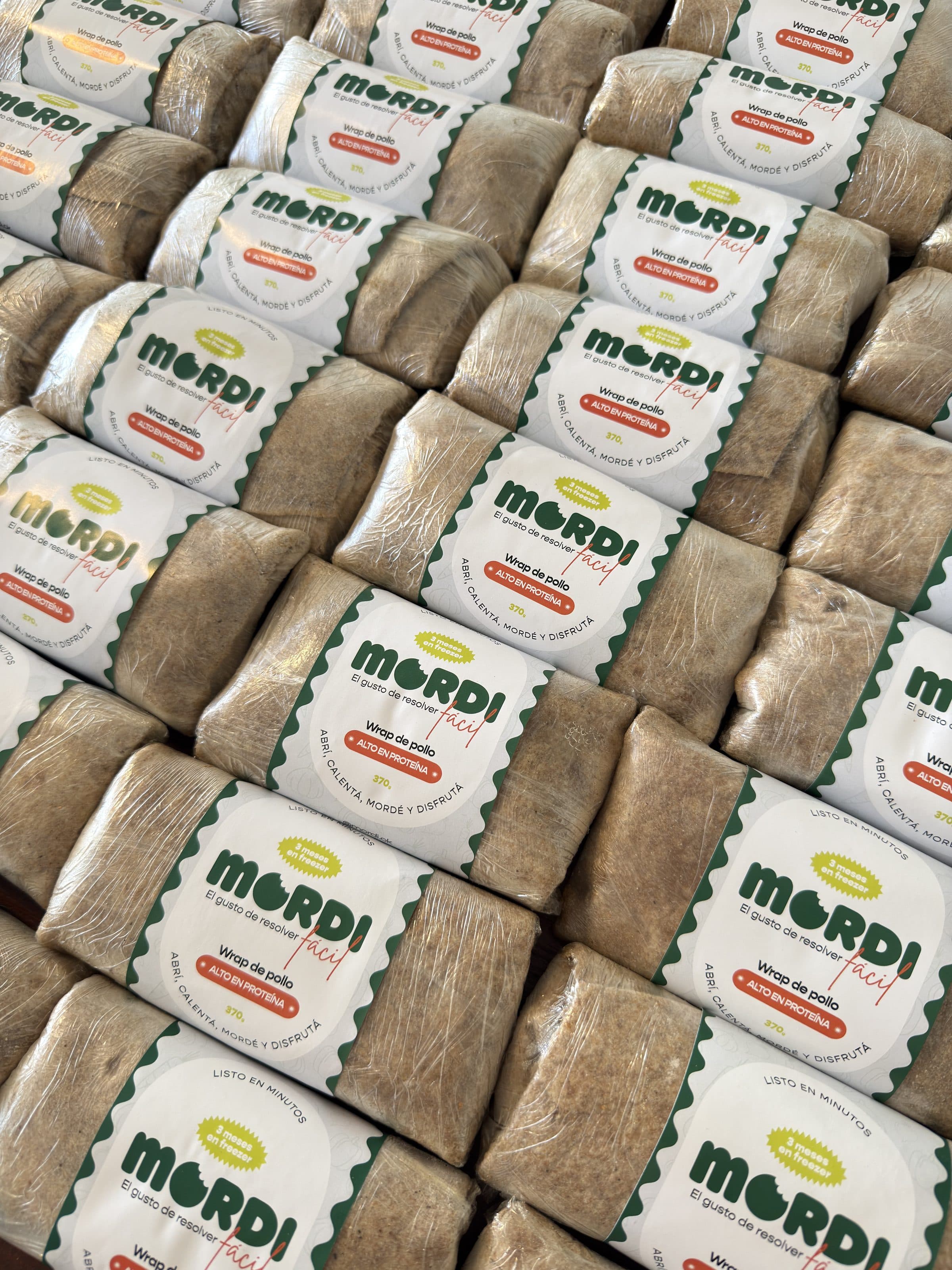 Wrap de pollo artesanal con masa integral — Mordi, Río Cuarto